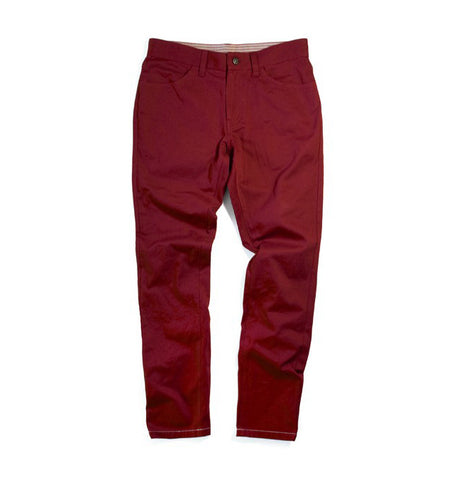 Burgundy Slim Chino