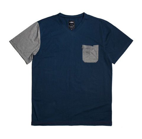Blue Stripe Pocket Tee